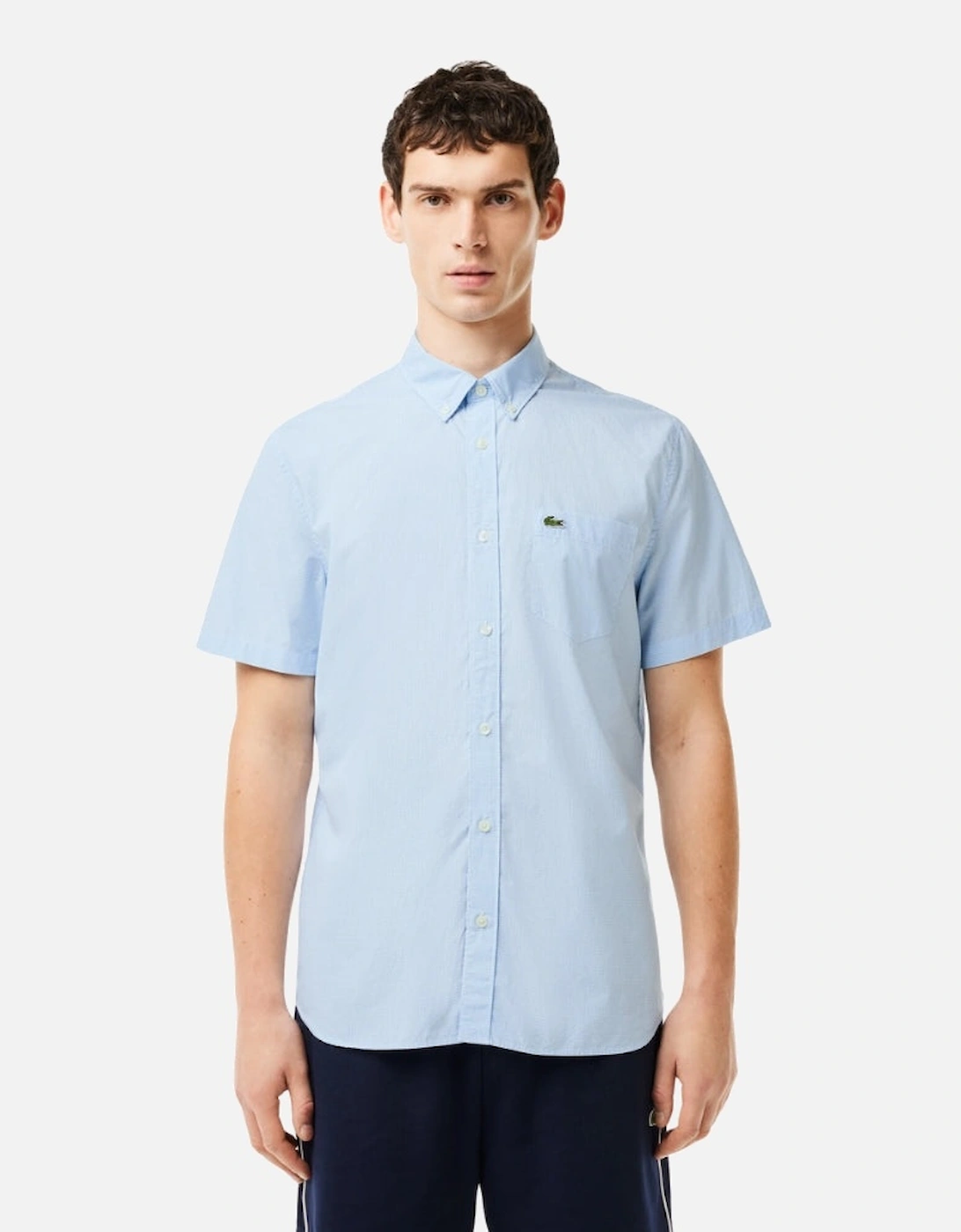 SS Gingham Shirt - White/Blue