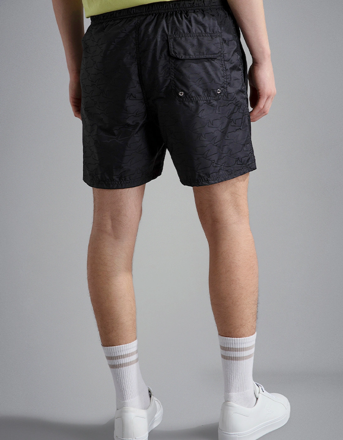 Men's Swim Shorts with All Over Shark Print