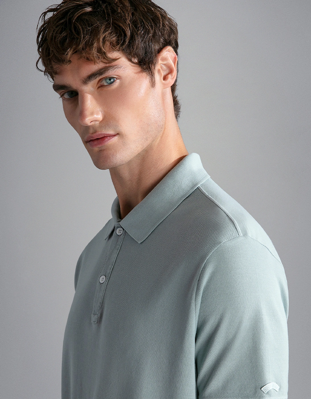 Men's Garment-Dyed Cotton Pique Polo Shirt