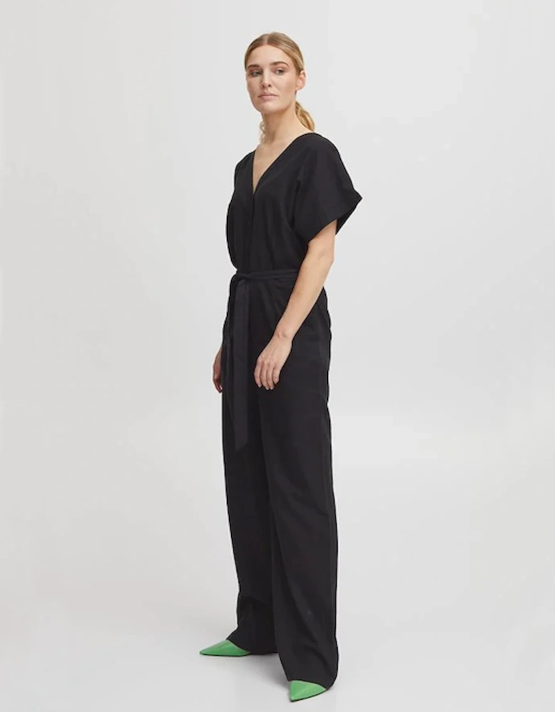 B Young Women's Byfalakka V Neck Jumpsuit Black