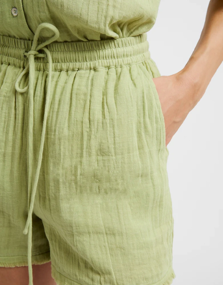 Great Plains Women's Fray Edge Detail Shorts Kiwi