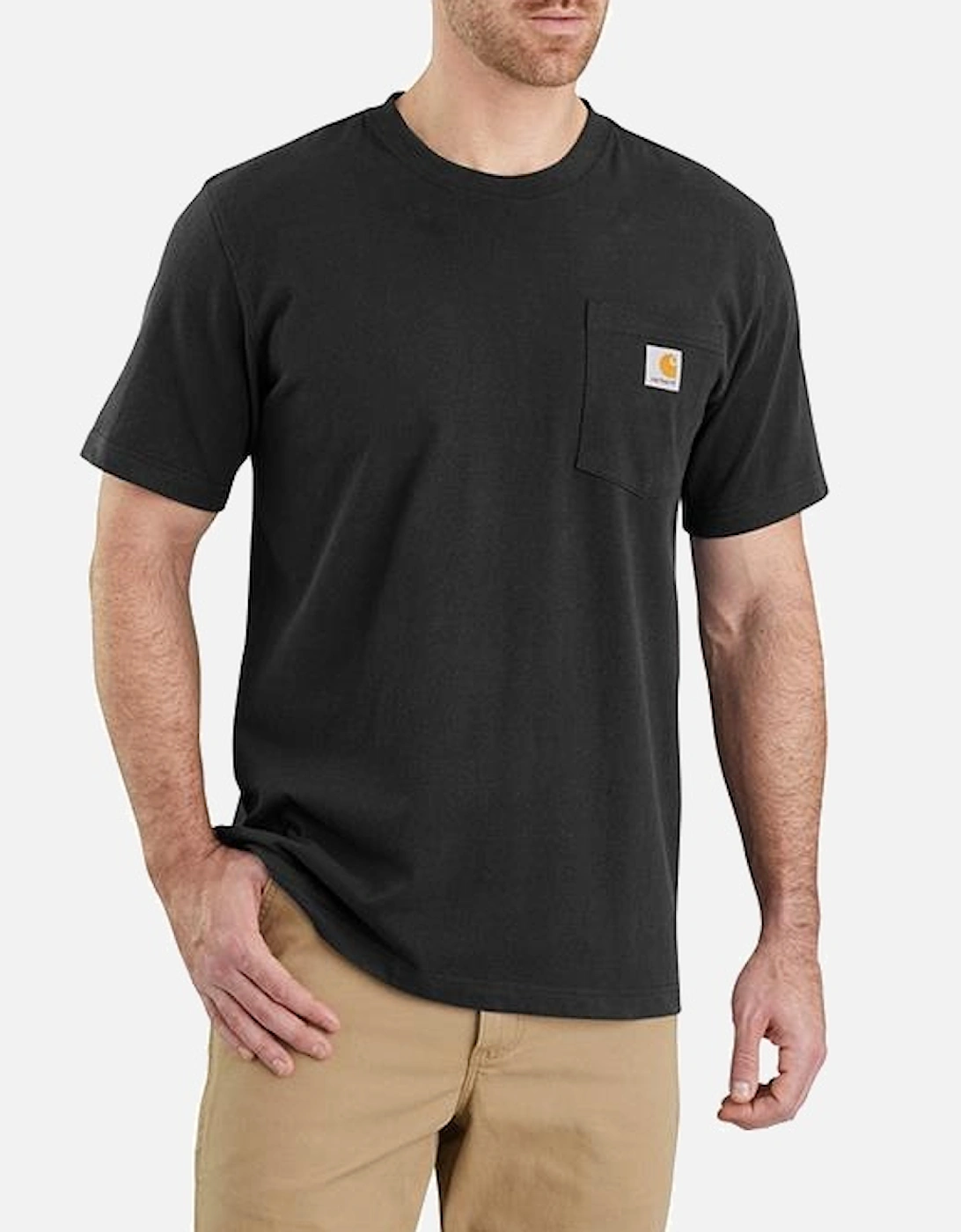 Carhartt Relaxed Fit Heavyweight Short-Sleeve K87 Pocket T-Shirt Black