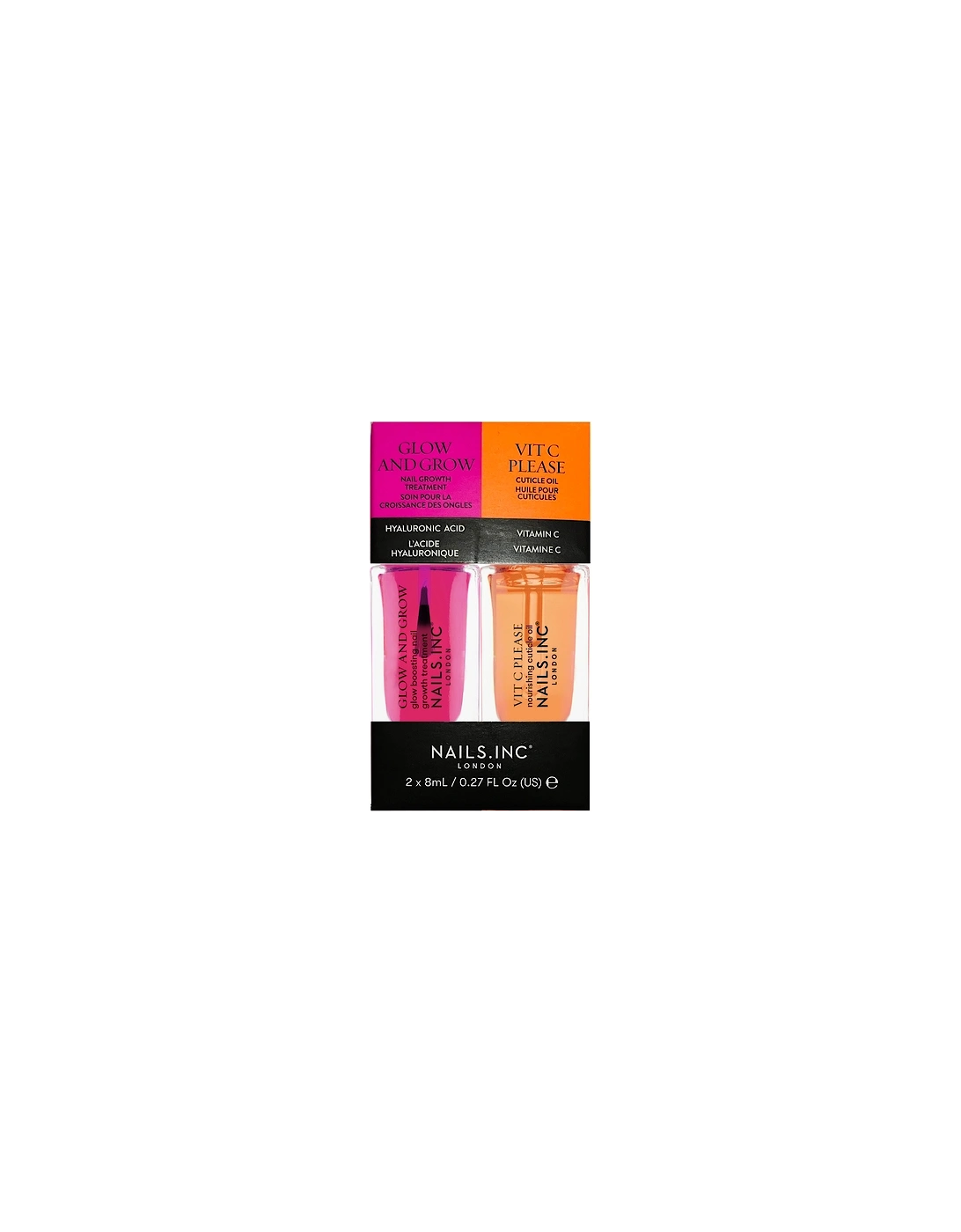 nails inc. Glow and Grow & Vit C Please Mini Nail Treatment Duo, 2 of 1