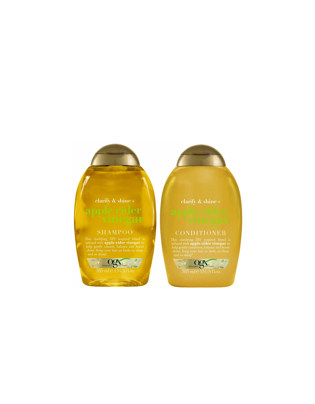 Clarify and Shine+ Apple Cider Vinegar Shampoo and Conditioner Bundle for Cleansed Hair, 2 of 1