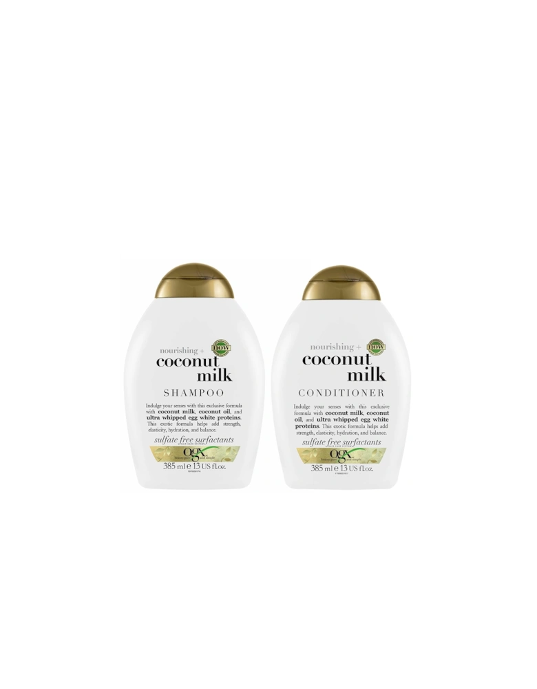 Nourishing+ Coconut Milk Shampoo and Conditioner Bundle for Strong Hair
