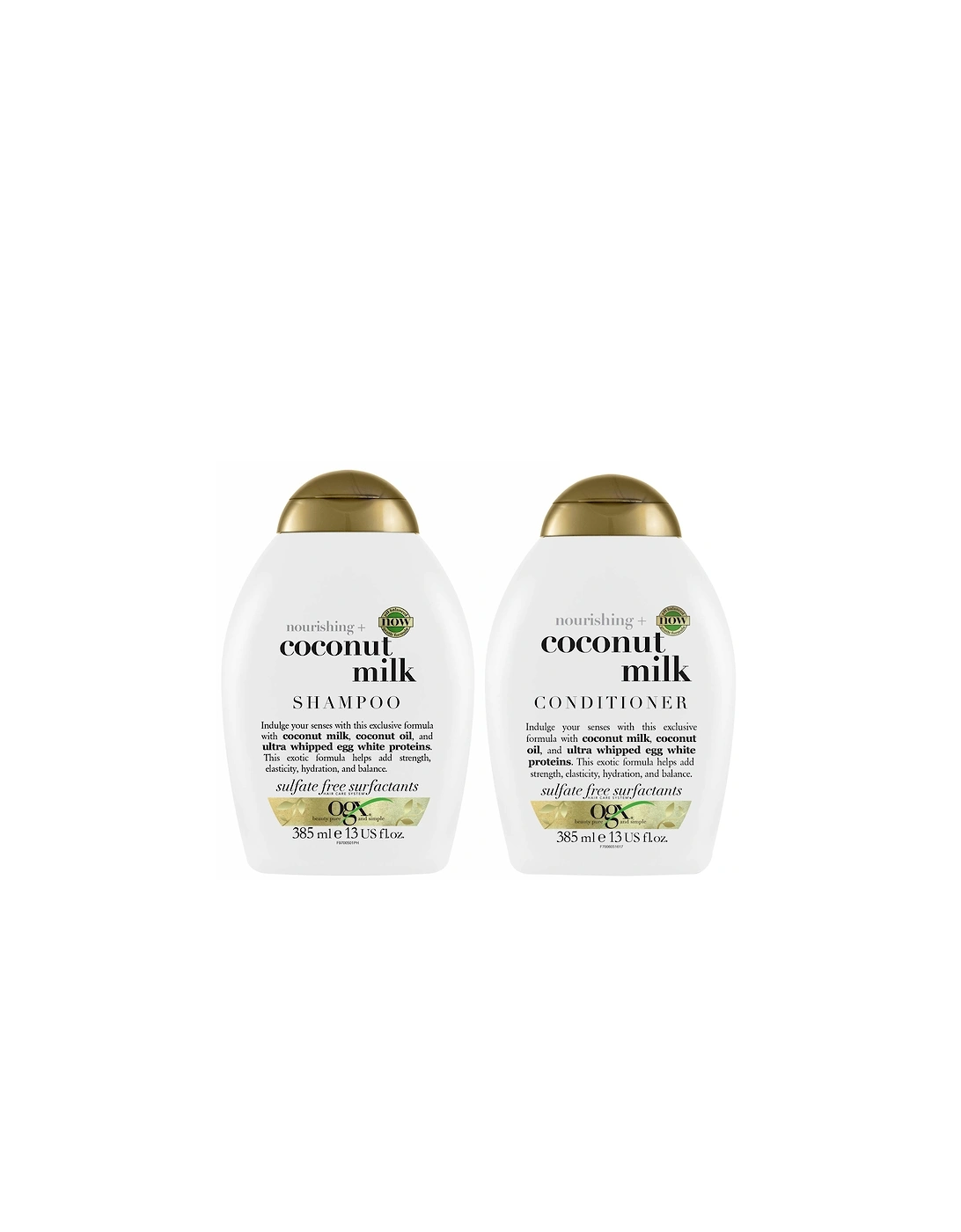 Nourishing+ Coconut Milk Shampoo and Conditioner Bundle for Strong Hair, 2 of 1