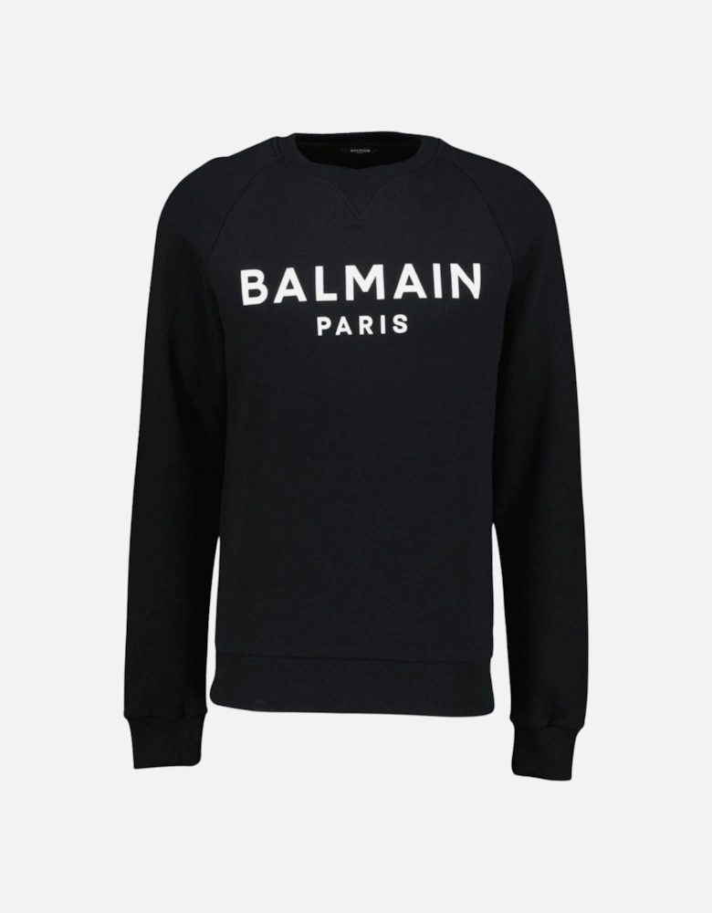 Paris Classic Logo Black Sweatshirt
