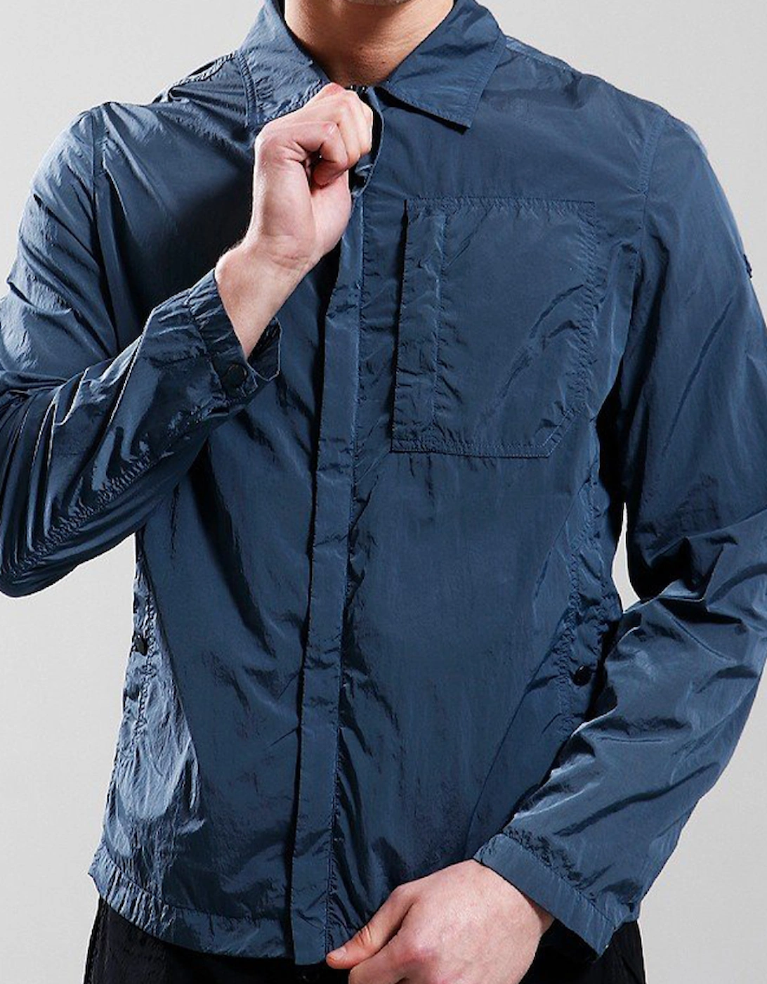 Men's Garment Dyed Nylon Overshirt, 4 of 3