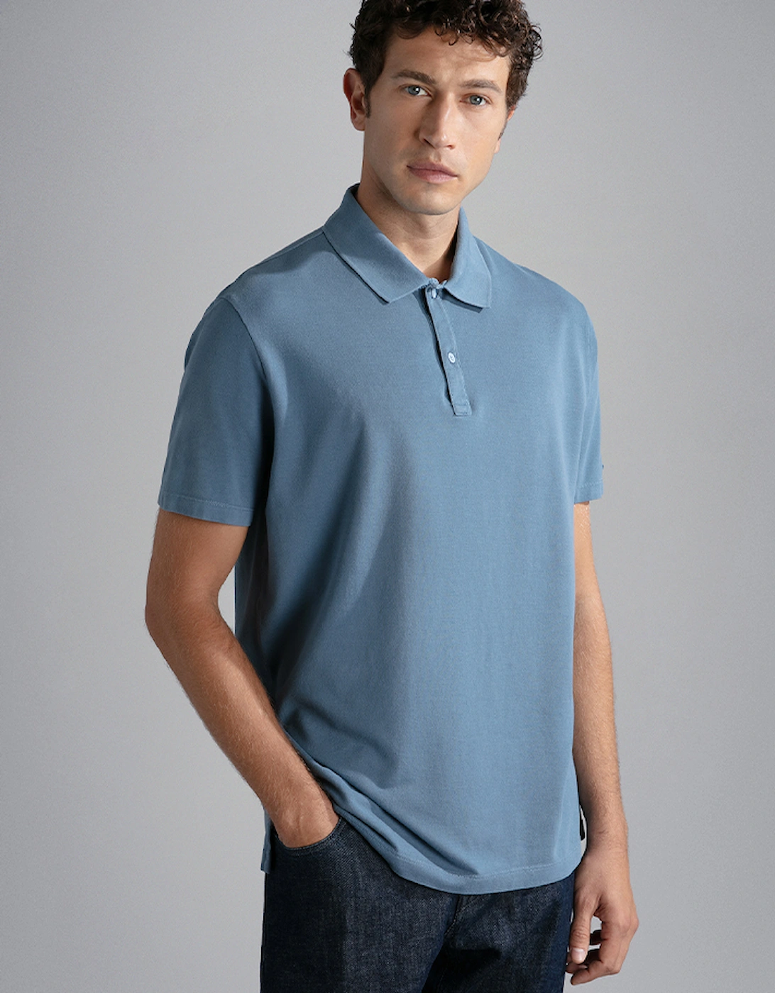 Men's Garment-Dyed Cotton Pique Polo Shirt, 5 of 4