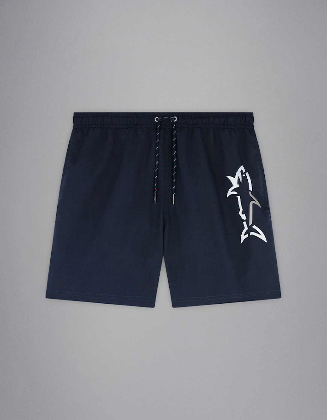 Men's Swim Short with Shark Motif