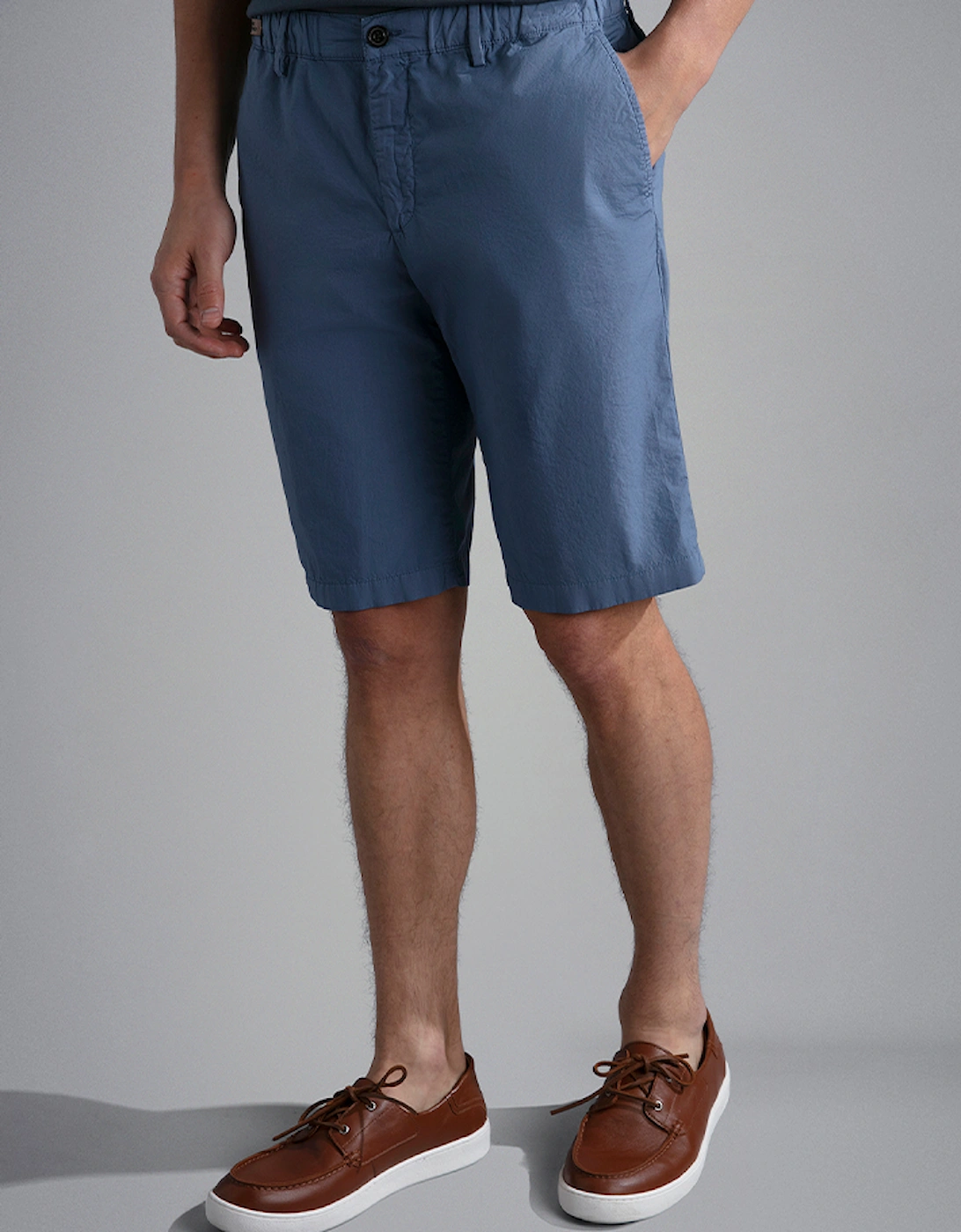 Men's Ultra-Light Poplin Cotton Bermuda Shorts, 4 of 3