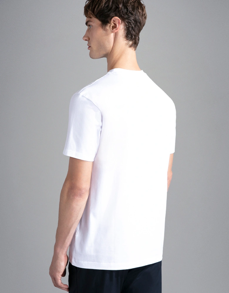 Men's Cotton Jersey T-Shirt with Multicolour Print