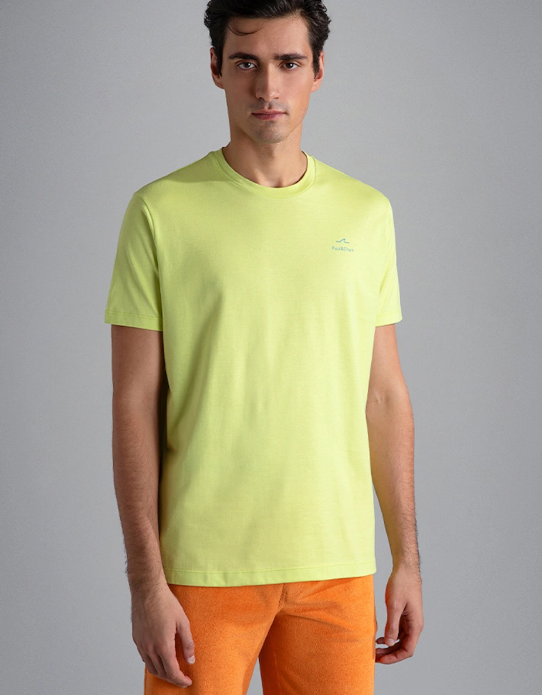 Men's Cotton Jersey T-Shirt with Sail Print