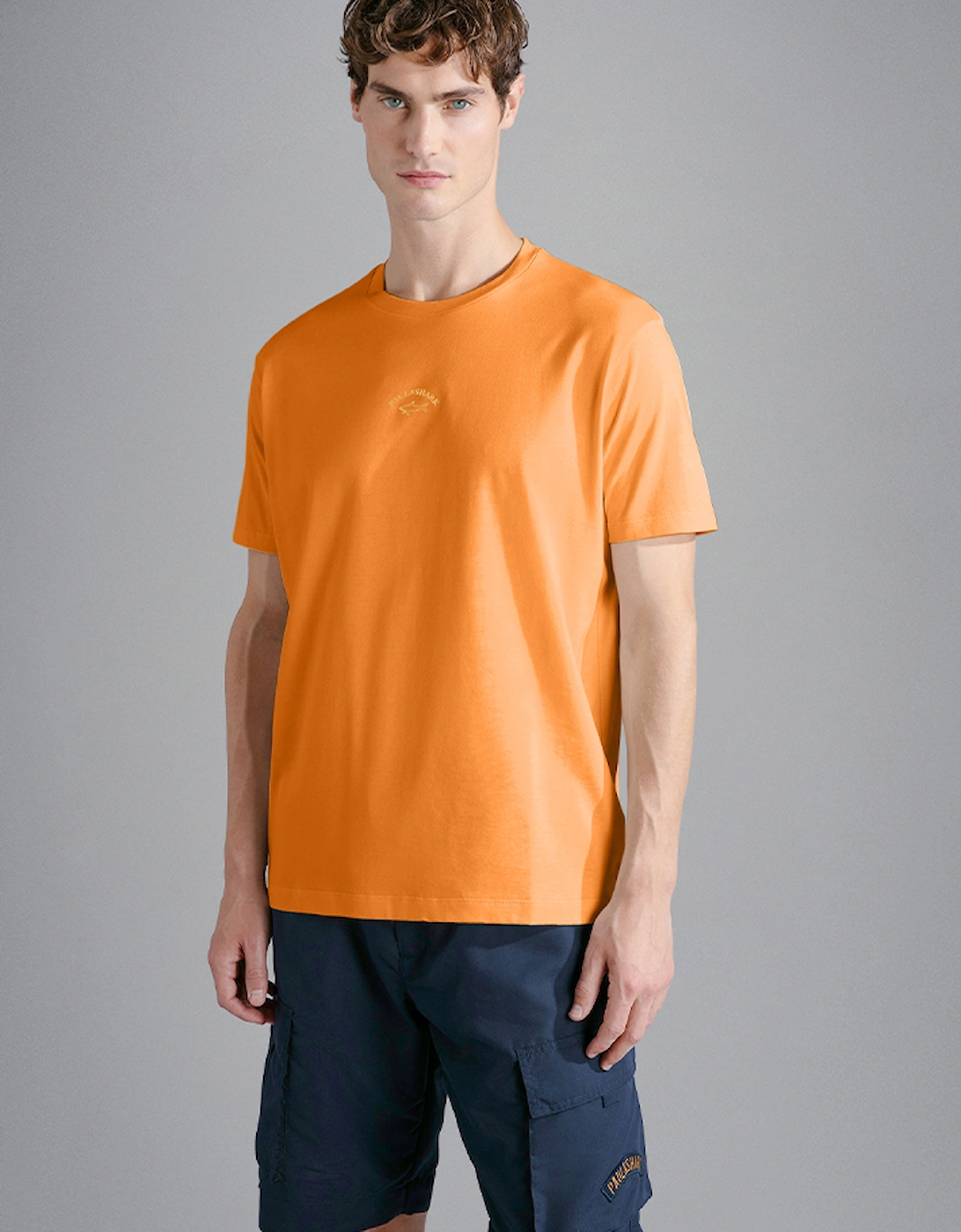 Men's Cotton Jersey T-Shirt with Gold Reflex Print, 5 of 4