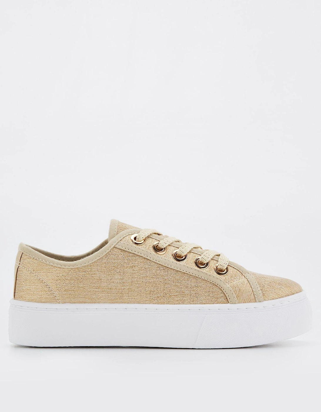 Canvas Lace Up Trainer, 7 of 6