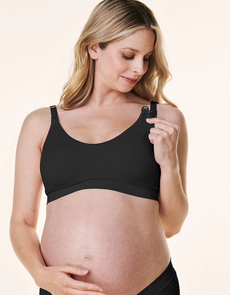 Bravado Scoop Neck Maternity & Nursing Bra - Black