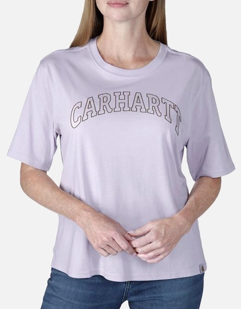 Carhartt Loose Fit Lightweight Short-Sleeve Carhartt Graphic T-Shirt Lilac Haze
