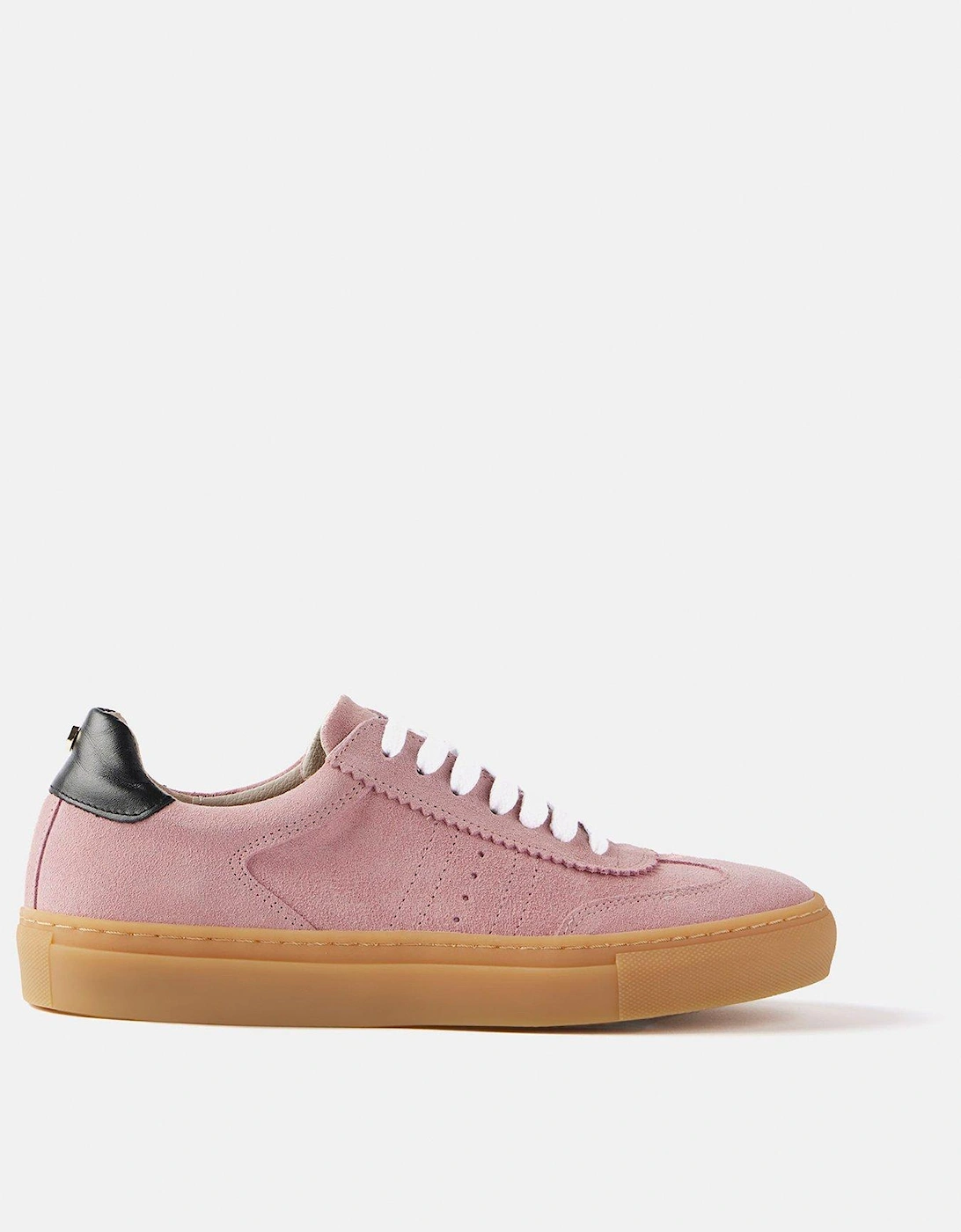 Cici Pink Suede Trainers, 2 of 1