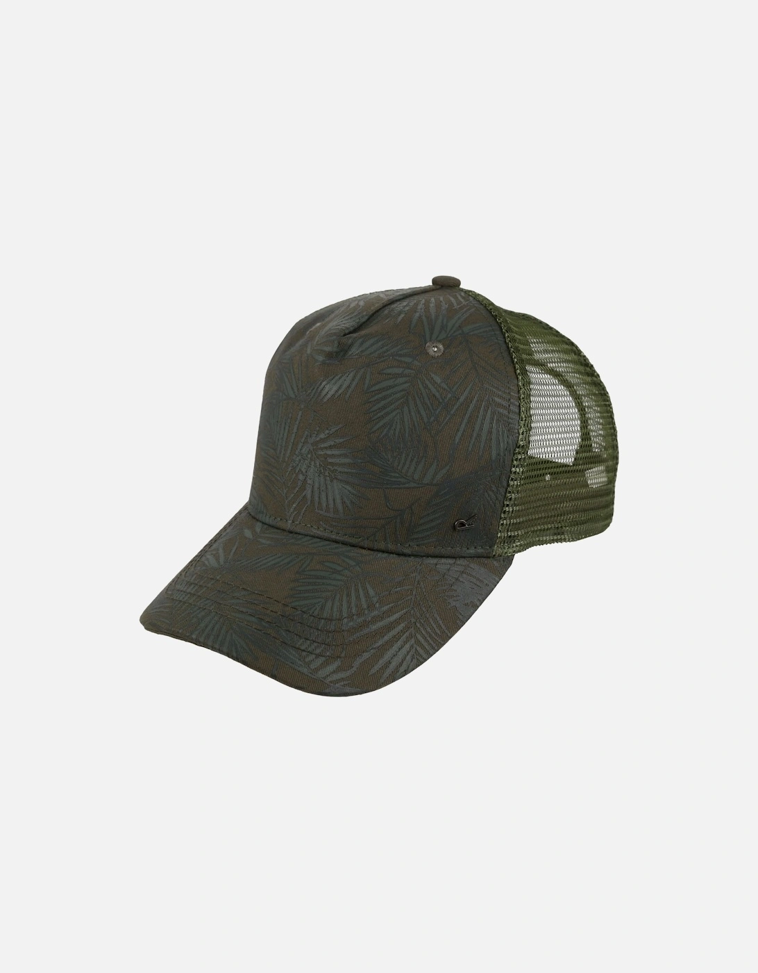 Mens Tassian Palm Print Trucker Cap, 5 of 4