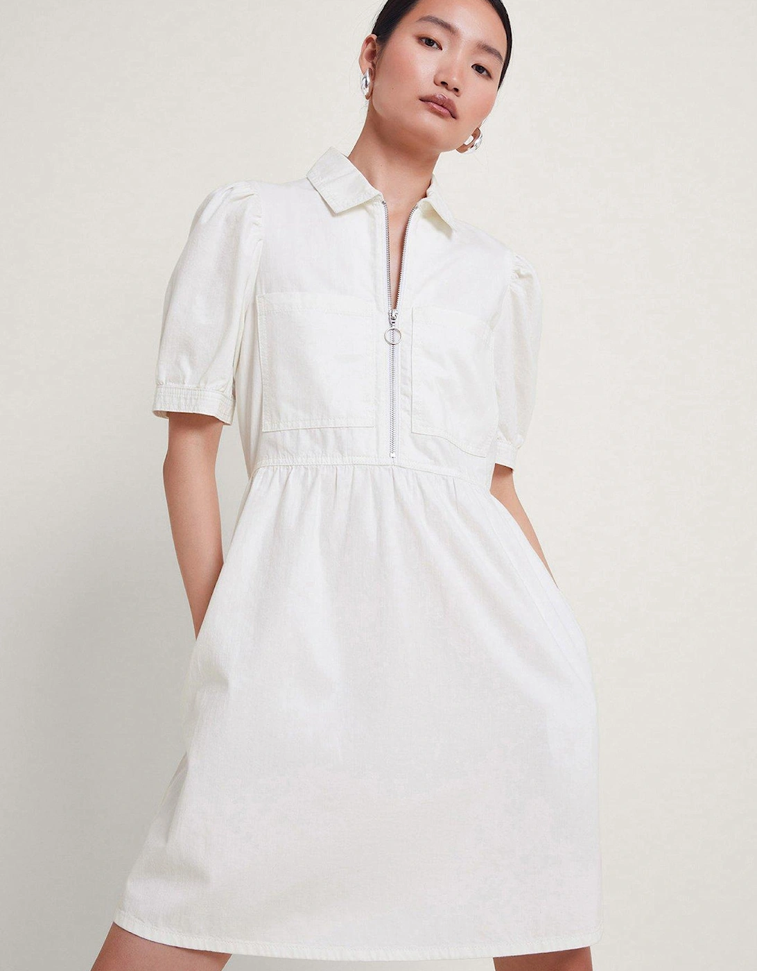 Adeena Short Dress - White, 2 of 1