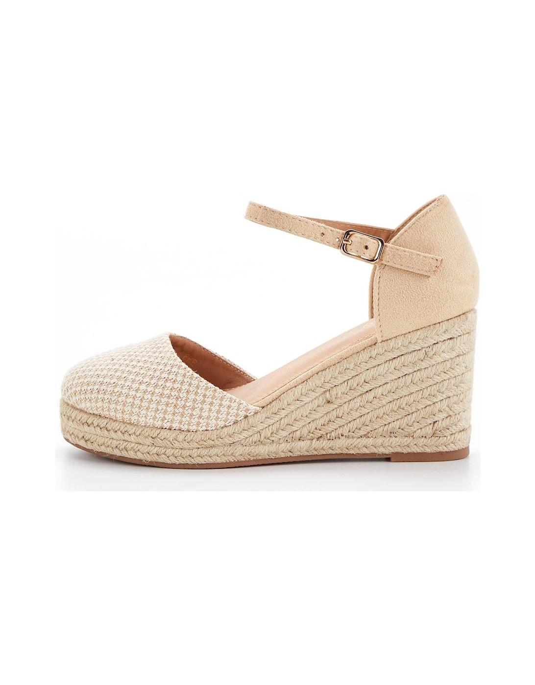 Extra Wide Wedge Sandal - Cream, 7 of 6