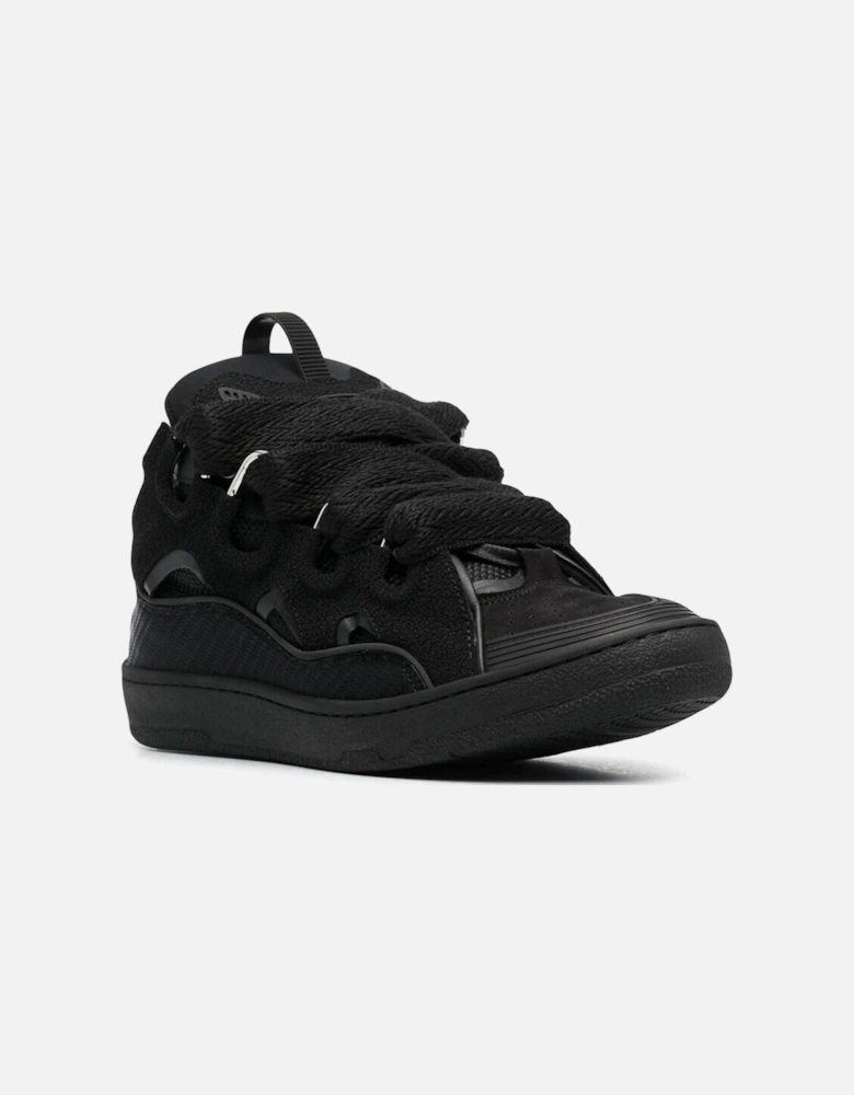 - Mens low-top Curb zig zag-laces sneakers Black