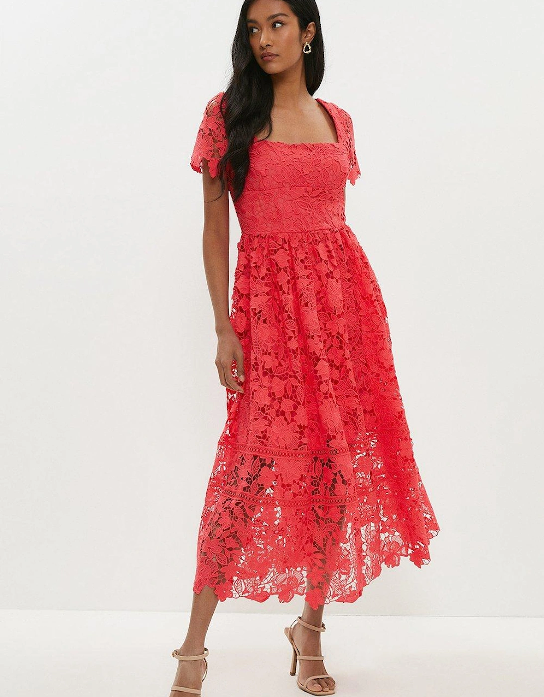 Square Neck Lace Dress, 5 of 4