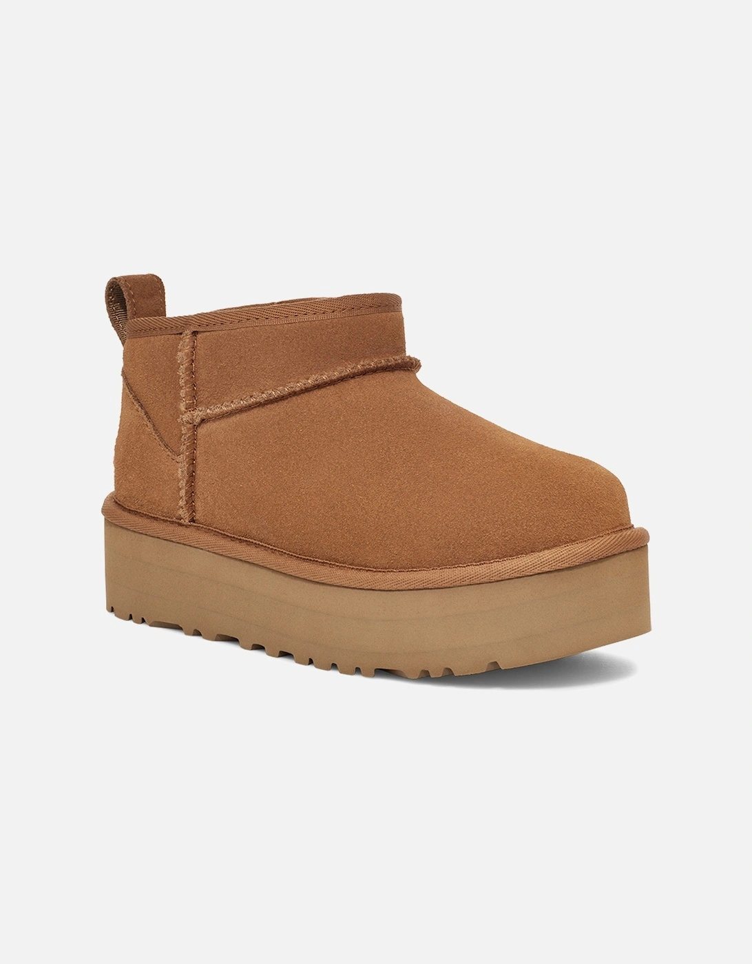 Youths Ultra Mini Platform Boots (Chestnut)