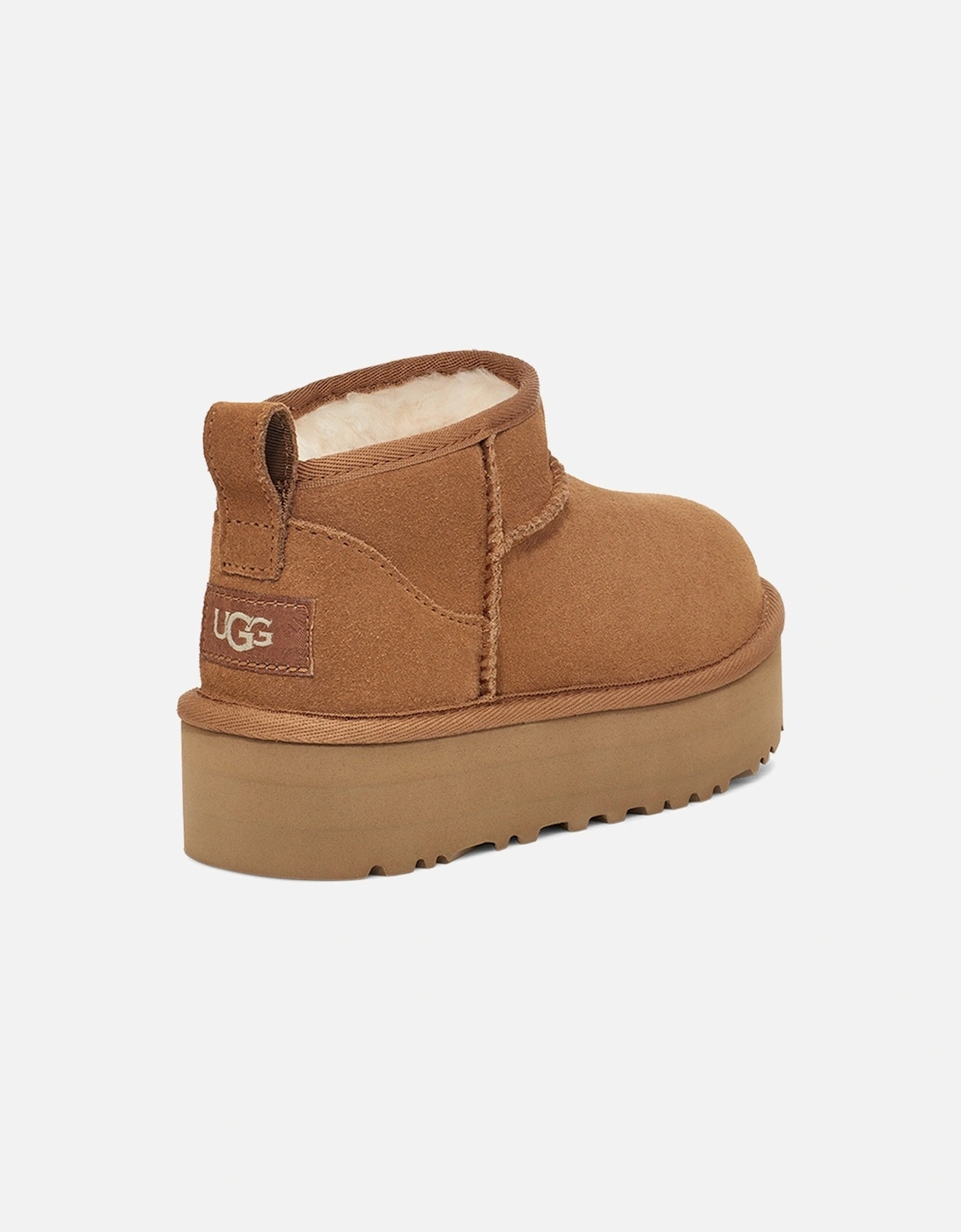 Youths Ultra Mini Platform Boots (Chestnut)