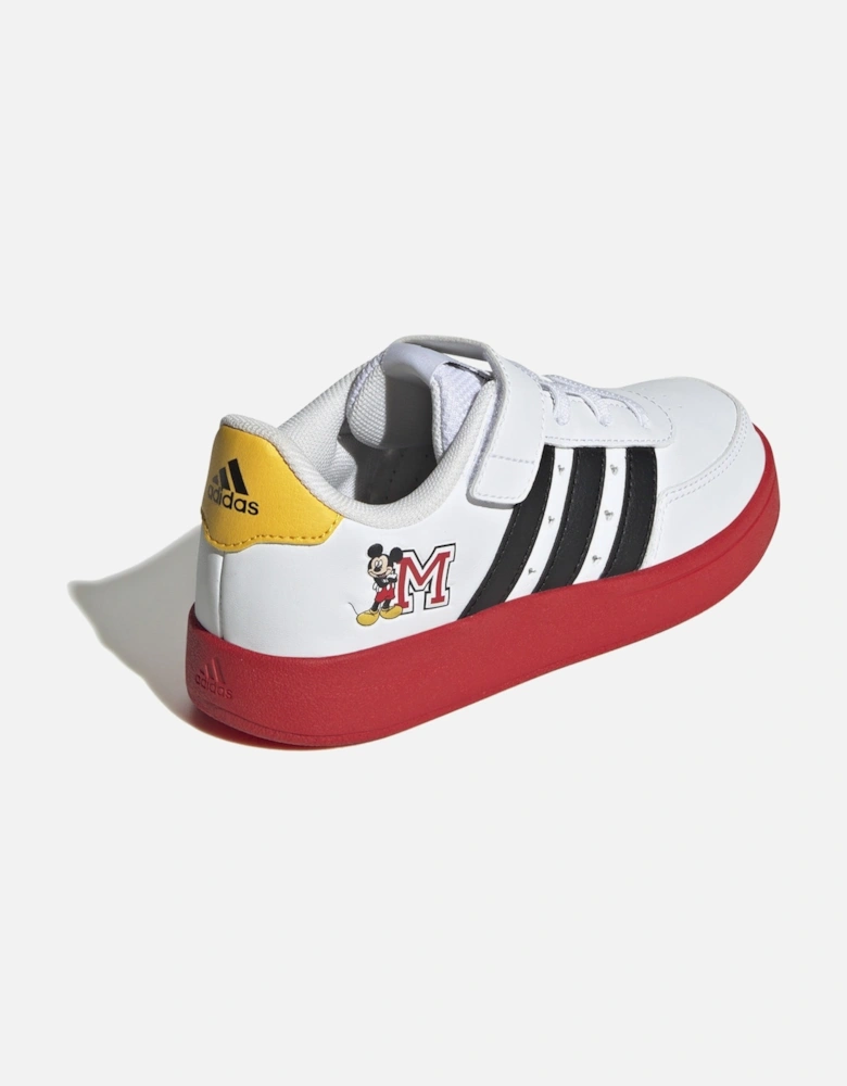 Juniors Breaknet 2.0 Mickey Mouse Trainers (White)