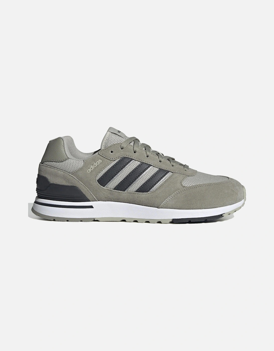 Mens Run 80's Trainers (Green/Grey), 9 of 8
