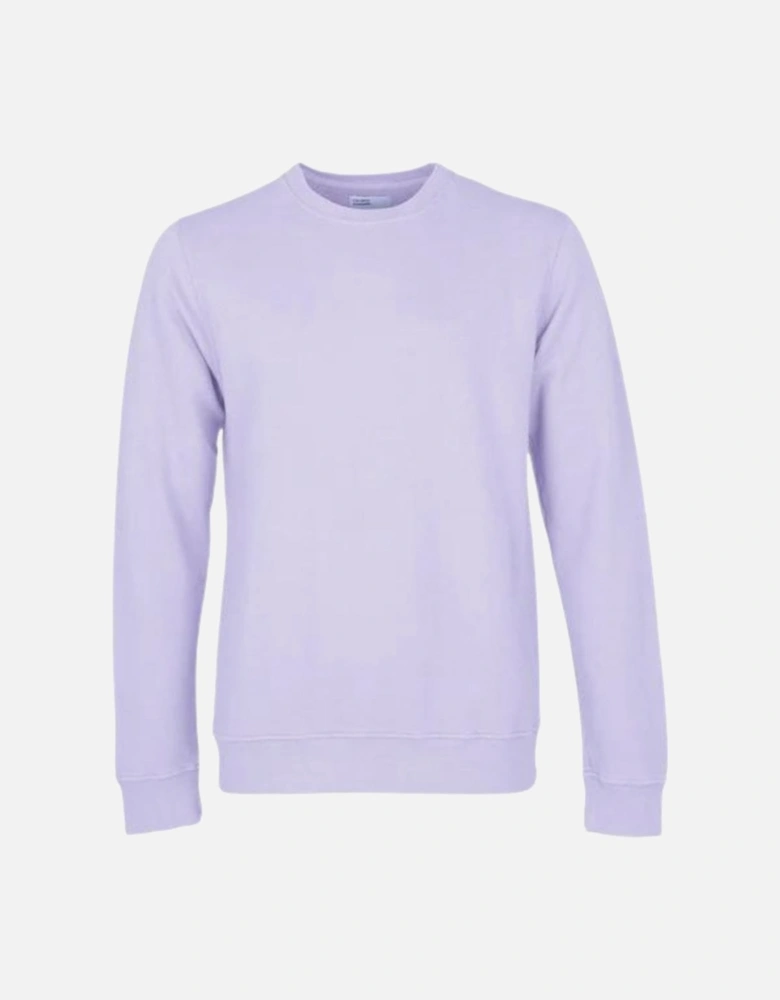 Classic Organic Crew Sweatshirt -  Soft Lavender