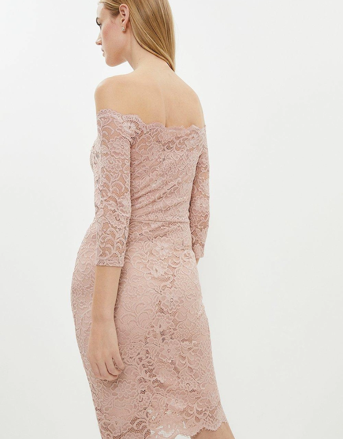 Bardot Lace Midi Dress