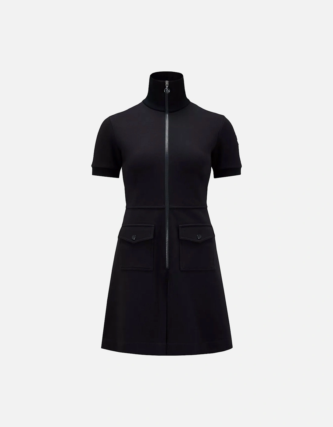 Womens Zip Dress Black, 8 of 7