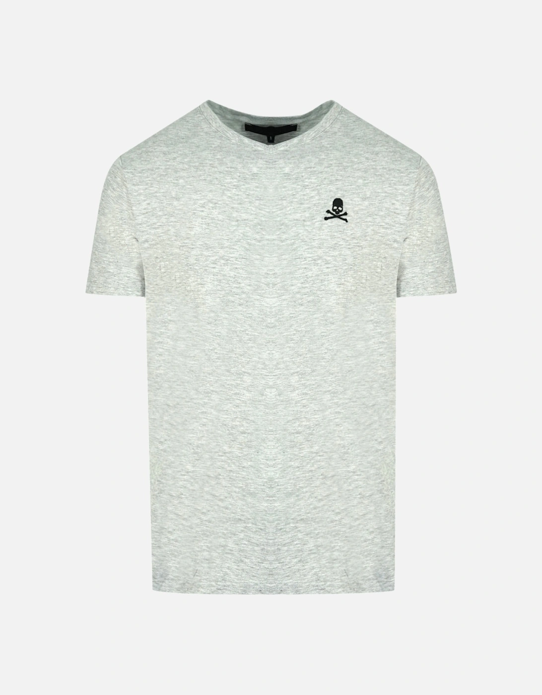 Skull And Crossbones Logo Grey Underwear V-Neck T-Shirt, 3 of 2