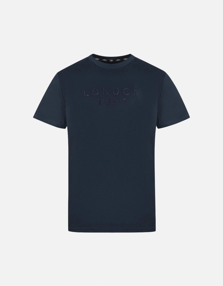 London 1851 Tape Logo Navy Blue T-Shirt