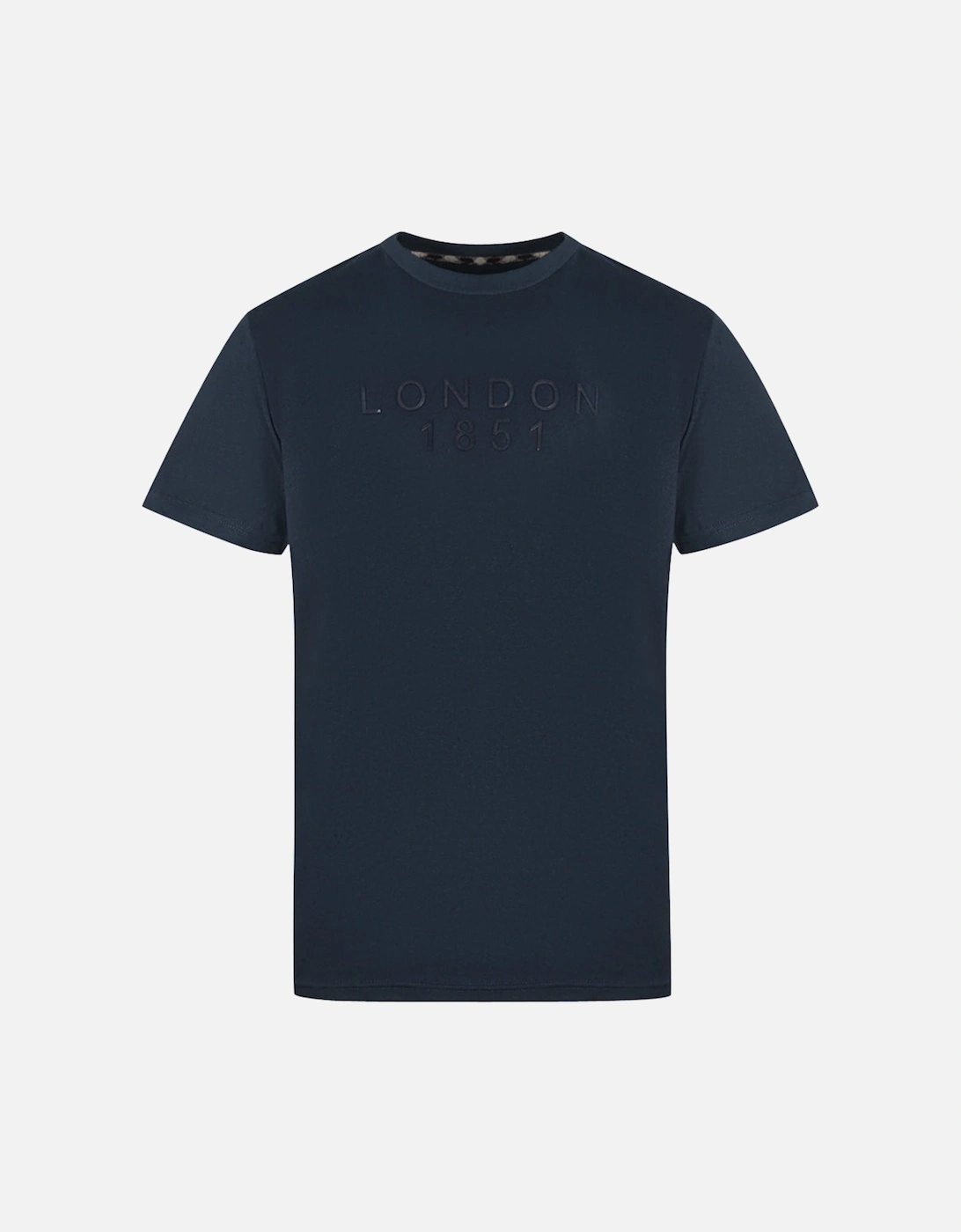 London 1851 Tape Logo Navy Blue T-Shirt, 4 of 3