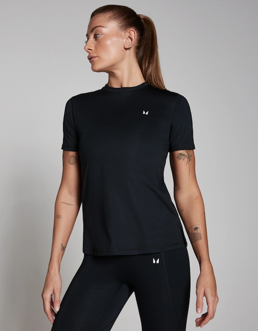 Women's Training Short Sleeve T-Shirt - Black, 2 of 1