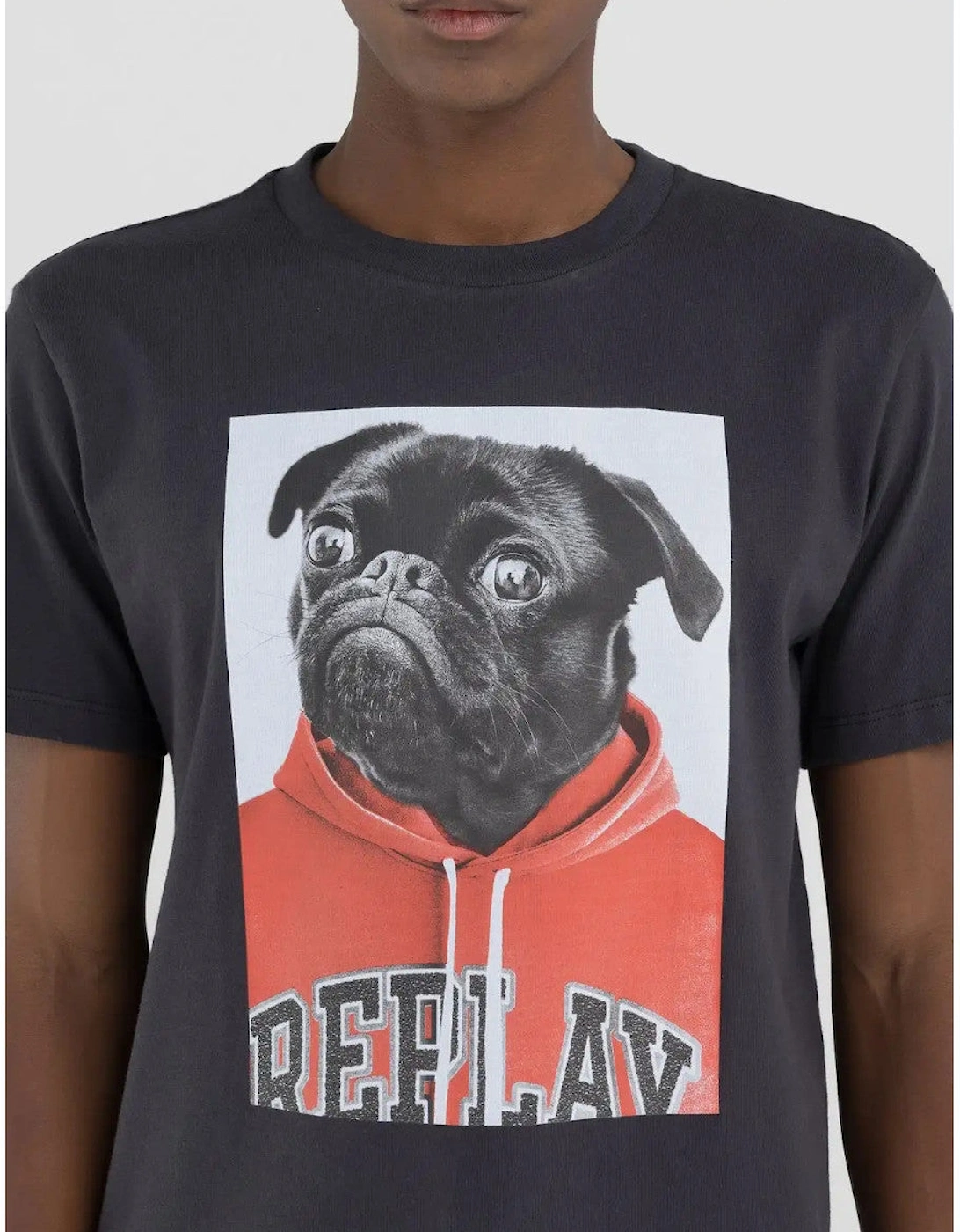 Dog Print T-Shirt 998 Black