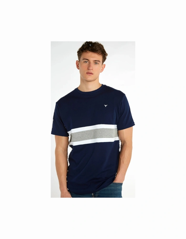 Men's Morston T-Shirt Navy/White/Grey