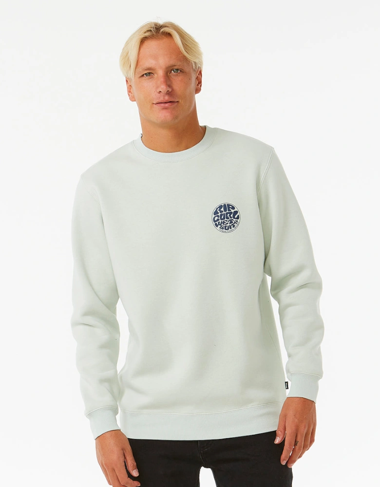 Rip Curl Mens Wetsuit Icon Crew Neck Sweatshirt