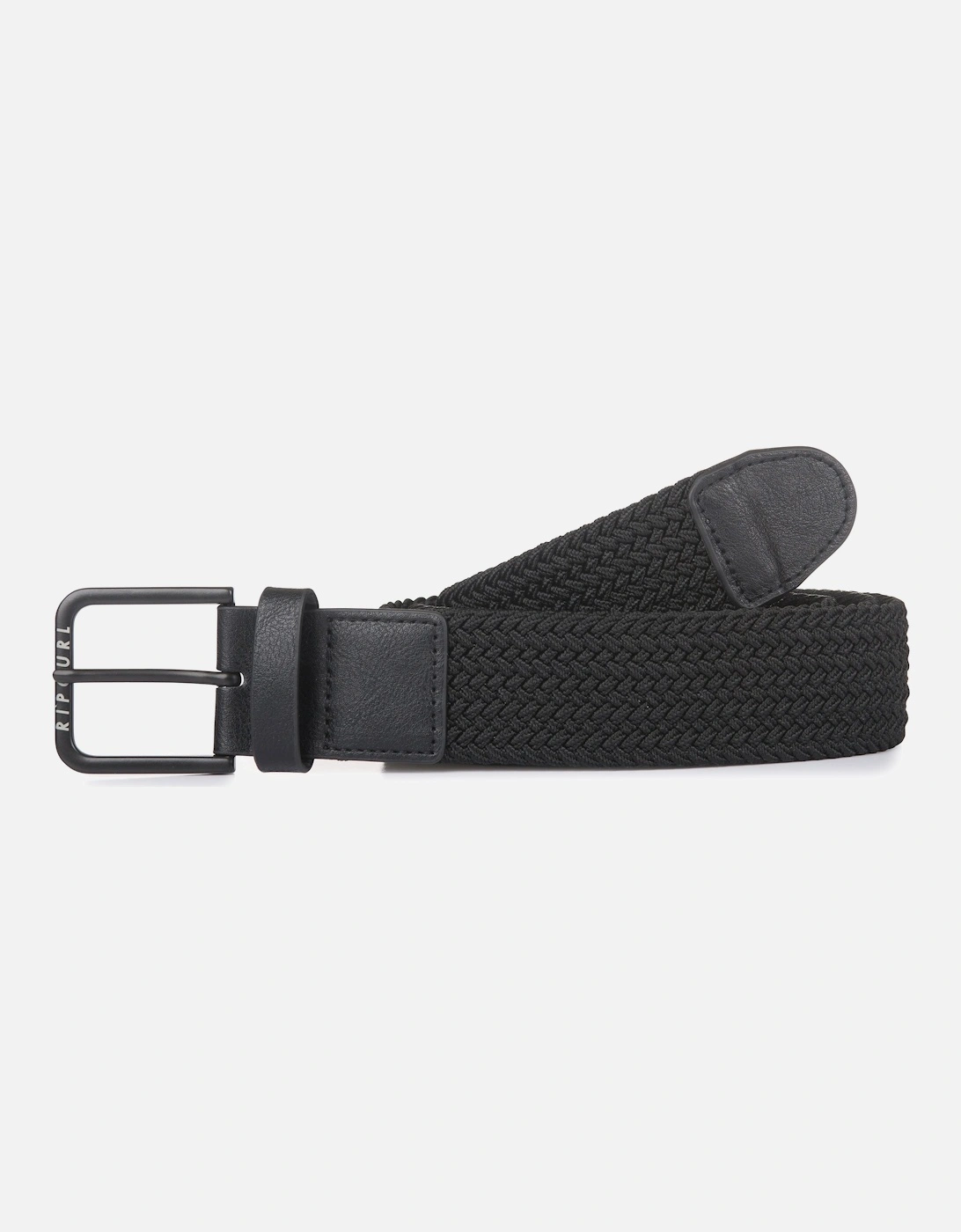 Rip Curl Mens Hope Rope Metal Buckle Woven Belt - Black, 3 of 2