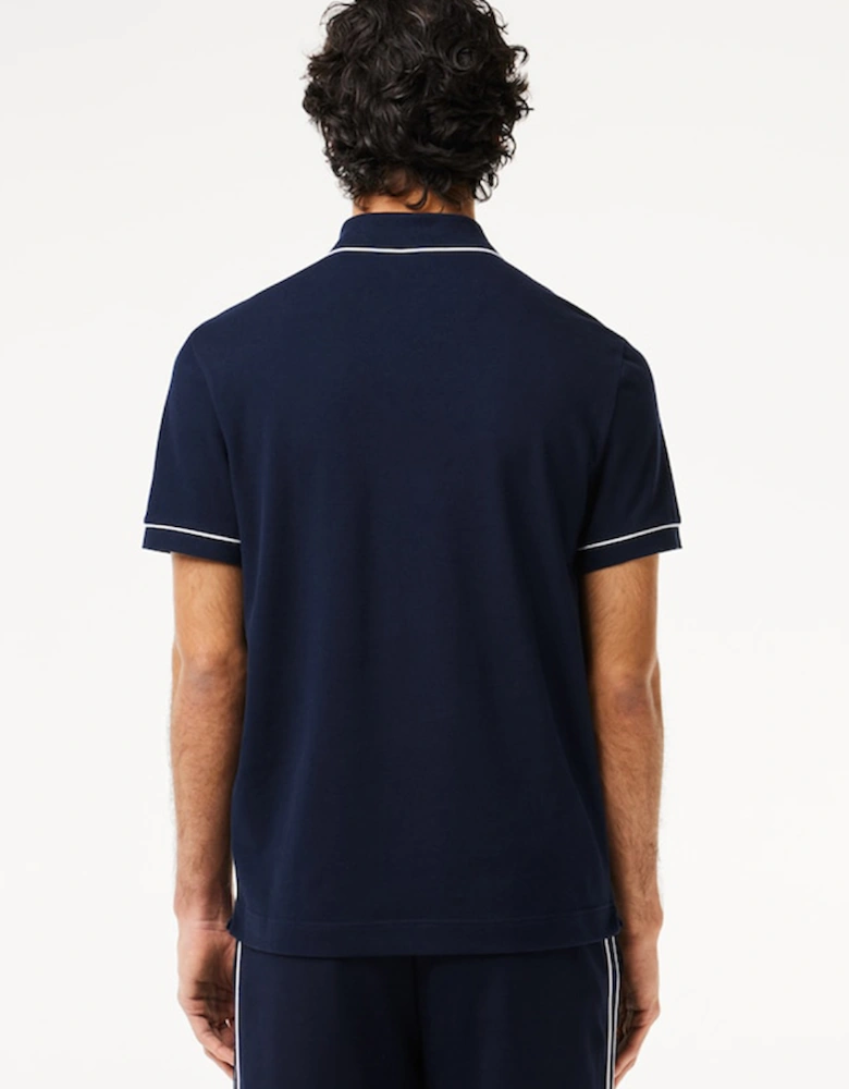 Men's Smart Paris Stretch Cotton Contrast Trim Polo Shirt
