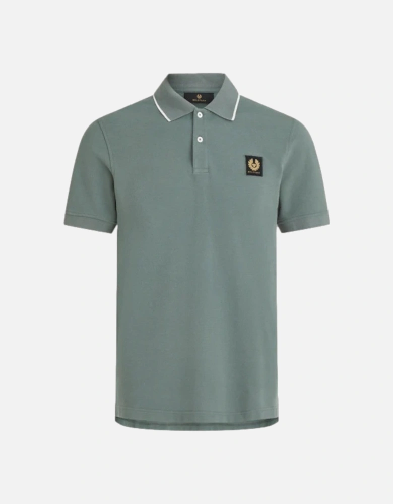 Tipped polo Mineral Green