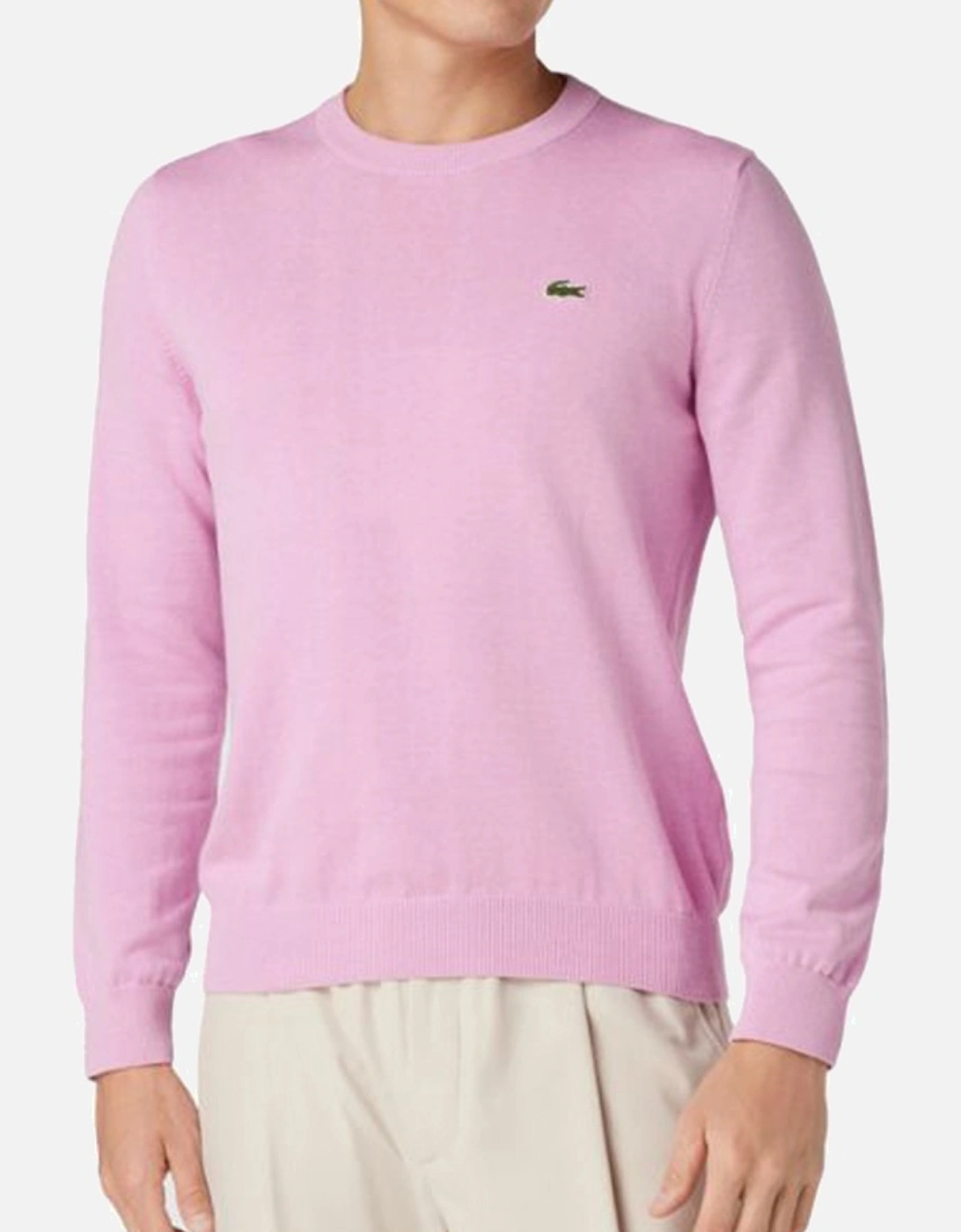 Men's Regular Fit Cotton Blend Jersey Crew Neck Sweater, 2 of 1