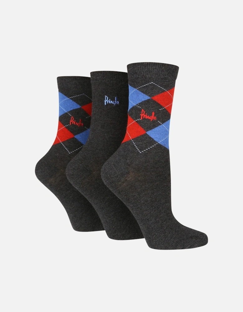 3 PAIR LADIES ARGYLE SOCKS