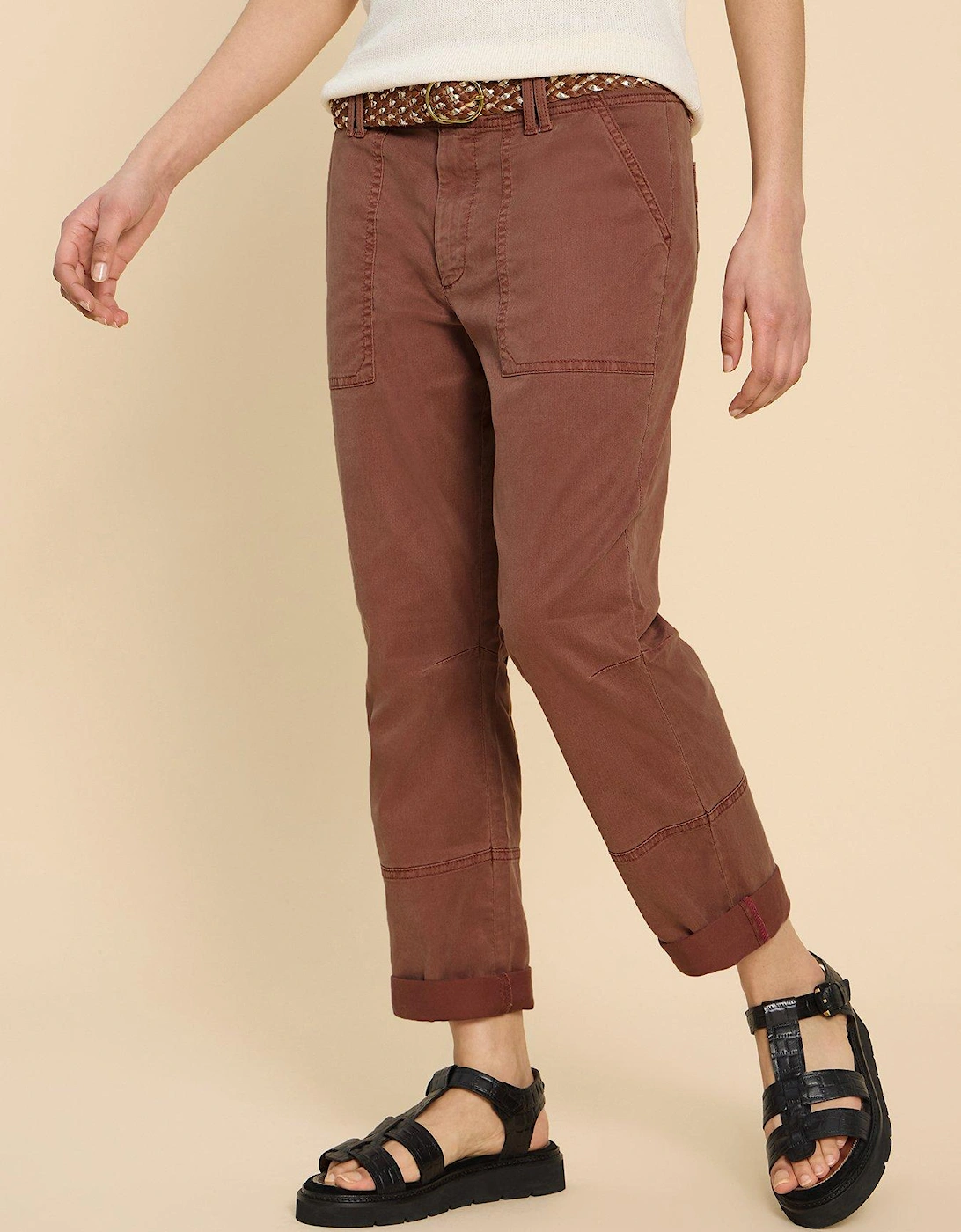 Petite Blaire Trouser - Brown, 2 of 1