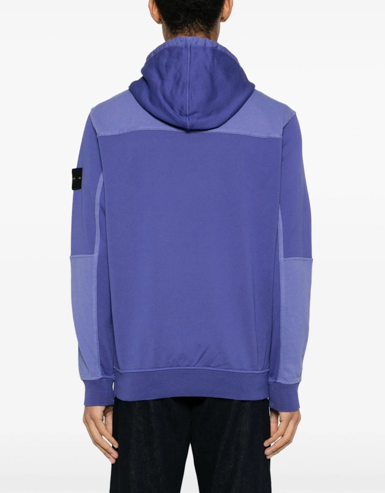 Pullover Cotton Hooded Top Purple