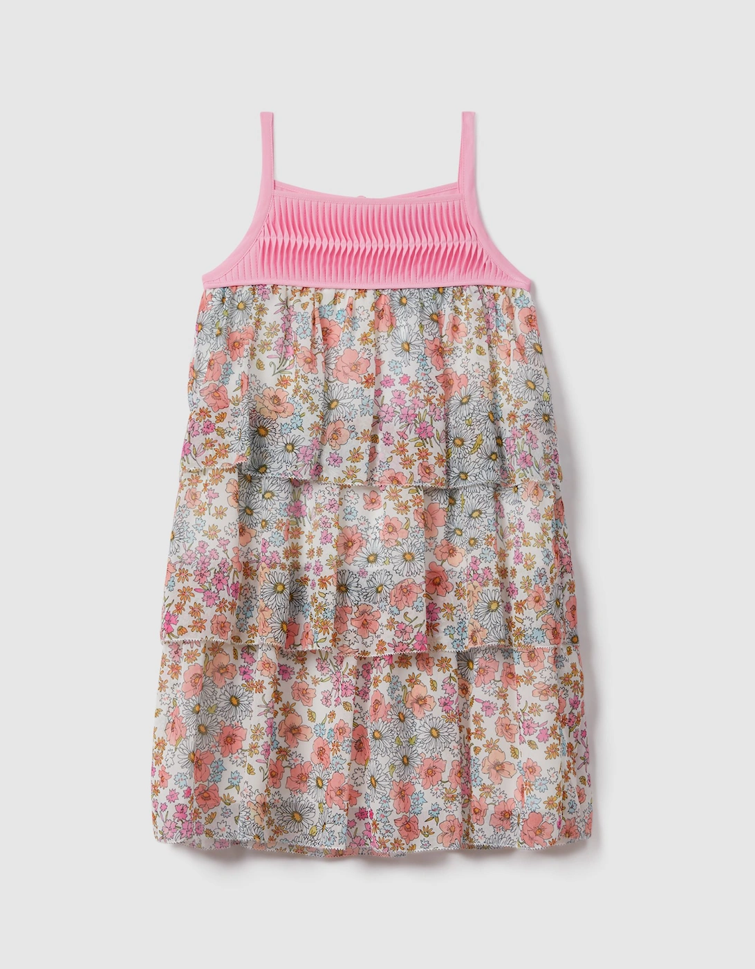 Floral Print Tiered Dress, 2 of 1