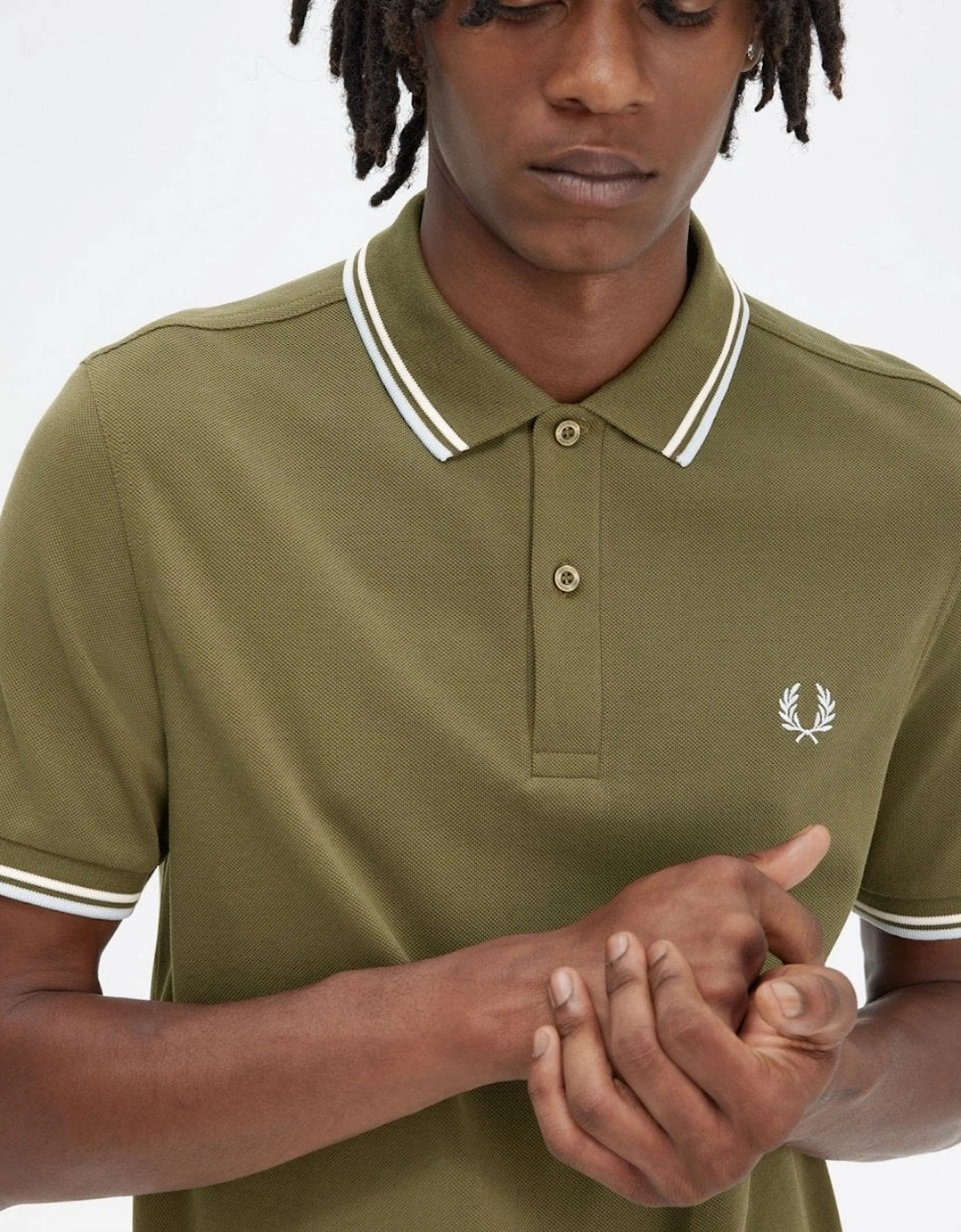 Mens Twin Tipped Signature Polo Shirt